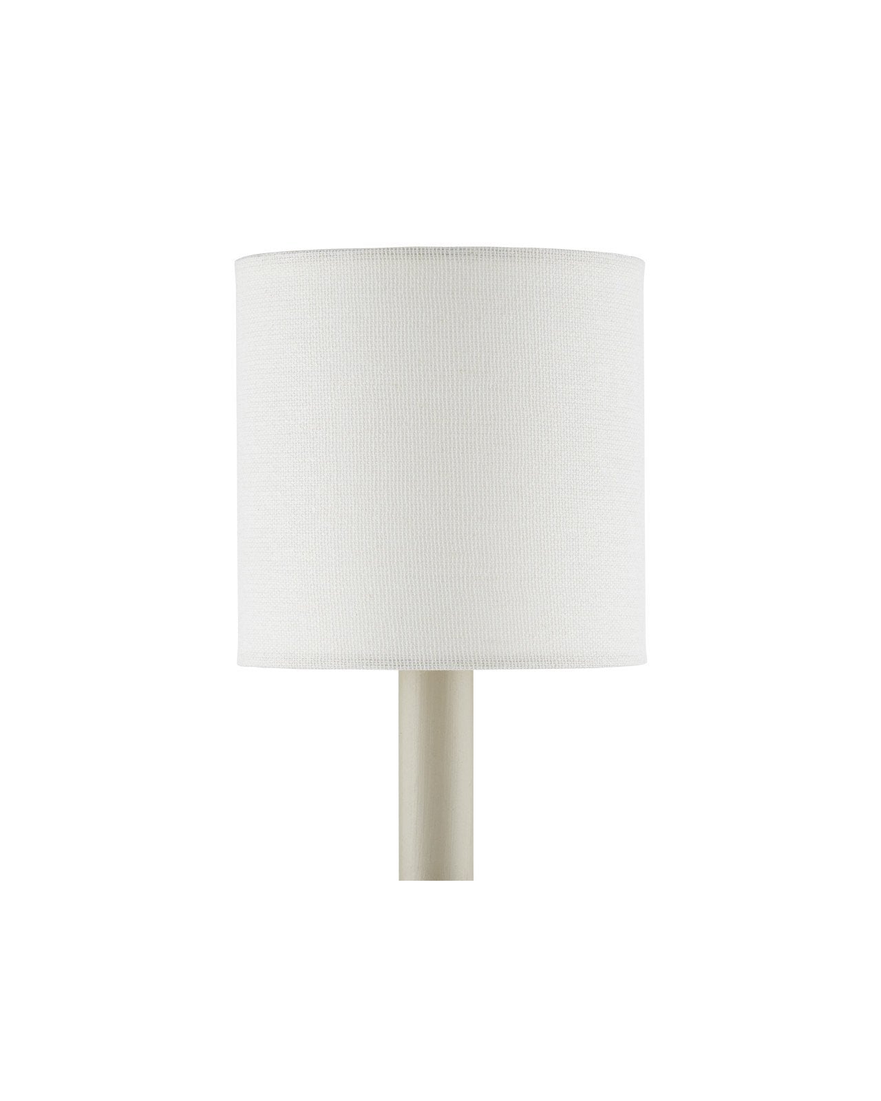 Off-White Fine Grasscloth Drum Chandelier Shade